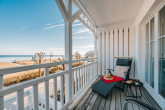 Balkonblick nach Osten - MEERBLICK AN DER STRANDPROMENADE IN BINZ AUF RÜGEN VOLLAUSGESTATTETE 2-ZIMMER-WOHNUNG