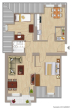 Grundriss - CHARMANTE HELLE ALTBAUWOHNUNG MIT SÜDBALKON UND STELLPLATZ IN LICHTERFELDE