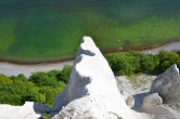 Kreidefelsen von oben - AM NATIONALPARK JASMUND FERIENWOHNUNG MIT BALKON UND GARTENNUTZUNG IN LOHME AUF RÜGEN